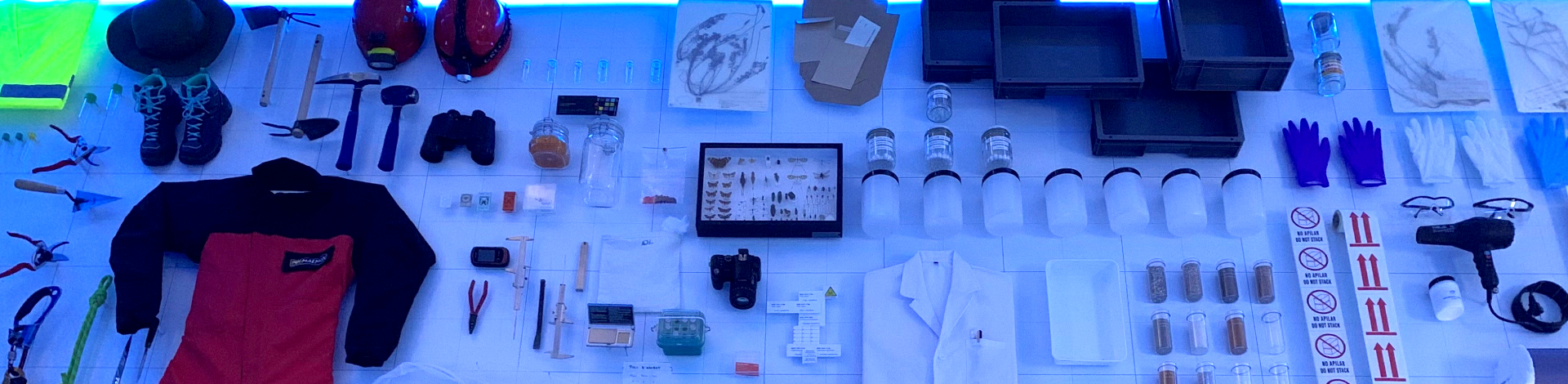 eines i equips que es fan servir als laboratoris del museu