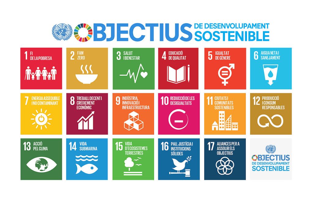 17 ODS, objectius de desenvolupament sostenible